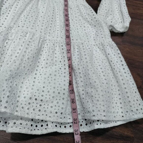 Karina Grimaldi x Revolve Whimsy Cochette Prairie Irina White Eyelet  Dress XS/S - Picture 8 of 14